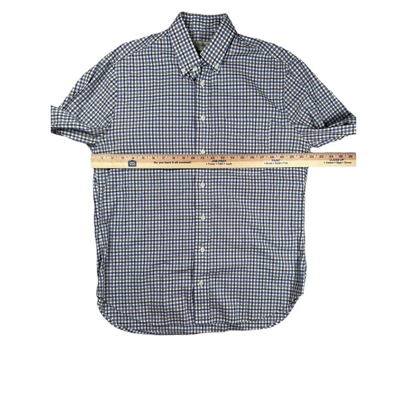 Gitman Bros Button Down Mens Size Large Checkered Long Sleeve Cotton - Picture 4 of 6